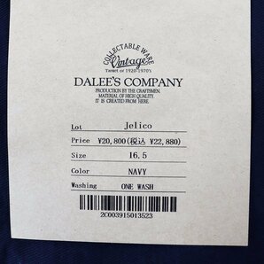 DALEE'S&Co (ダリーズアンドコー) Jelico...20s Jelico shirt / ジェルトクロス ワークシャツ 未使用品 size 16.5(L) / デラックスウエアの画像8