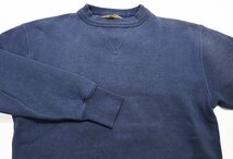 cushman (クッシュマン) セットインスリーブ クルーネックスウェット プレーン ネイビー size L / 無地_画像3