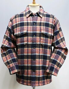 EDDIE BAUER (エディーバウアー) Check Flannel Shirts Jacket / ボアライニング フランネルシャツ 美品 レッド × ネイビー size M