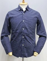 Workers K&T H MFG Co (ワーカーズ) Round Collar Shirt / ドット ラウンドカラーシャツ 美品 size 13.5(XS)_画像1