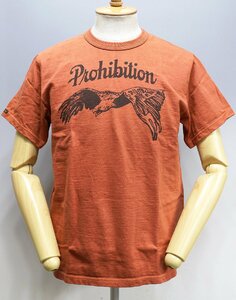 Deluxeware (デラックスウエア) DXT-2202...PROHIBITION / プロヒビション クルーネックTシャツ 未使用品 AMB.ORG size L / オレンジ