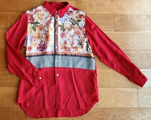 COMME des GARCONS HOMME PLUS 1999AW『スーベニール・キッチュ期/エルメス期』 アンティークスカーフシャツ コムデギャルソンオムプリュス