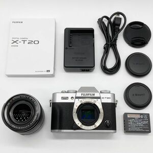 ■シャッター数2649回の極上品！ FUJIFILM フジフィルム ミラーレス一眼カメラ X-T20 レンズキットシルバー