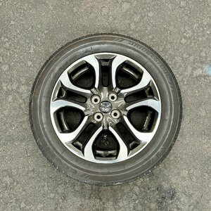 タイヤ付き純正ホイール1本　デミオ　DJ5FS　ガンメタ×ポリッシュ　9965 40 5560　16×5 1/2J　+40　185/60R16　2020年製　1～2ミリ