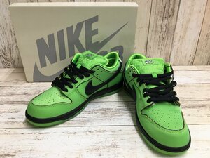 148BH THE POWERPUFF GIRLS × NIKE SB DUNK LOW PRO QS FZ8319-300 【中古・美品】