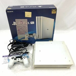 FN10581T SONY プレステ プレステーション4 PRO 1TB ホワイト PlayStation 本体 CUH-7200B B02 Glacier White 4K HDR テレビゲーム