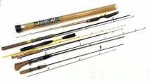 FN10459L 釣竿 6点セット Daiwa Dykoh SMITH Master Angler ロッド トラウトルアーロッド フライロッド Carbon Graphite 川釣り 渓流釣り _画像1