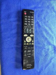 保証付 除菌済 送料185 シャープ AQUOS (DV-ACV52) ビデオ VHS DVD レコーダー リモコン GA558PA (管NO,R635)