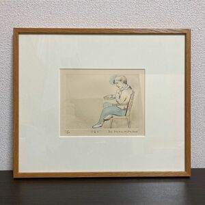 【真作】山本容子「少年2」2000年 エッチング 直筆サイン 80部限定 版画 銅版画