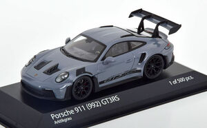 ミニチャンプス 1/43 ポルシェ 911 (992) GT3 RS 2023 グレーカーボン MINICHAMPS PORSCHE 限定500台 ミニカー
