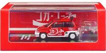 イノモデル 1/64 ホンダ シティ ターボII コカ・コーラ モトコンポ付き Inno Models Honda City Turbo II Coca-Cola ミニカー_画像3