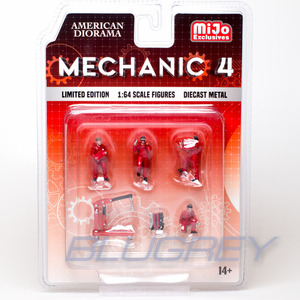 アメリカン ジオラマ 1/64 フィギア メカニック 4 セット American Diorama Figure Mechanic 4 Set Mijo限定