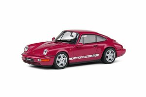 ソリド 1/43 ポルシェ 911 (964) カレラ RS 1992 ルビースターレッド SOLIDO PORSCHE Carrera ミニカー