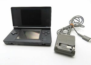 １円スタート ニンテンドー DS LITE Nintendo DS Lite 黒 USG-001 本体 ゲーム ソフト2個 充電器付き K00104