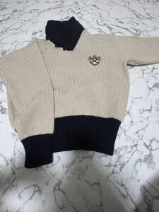 ★RALPH LAUREN ラルフローレン セーター ニット ロゴ ニットセーター ハイネックセーター　厚手ニットウール　メンズ　 Lサイズ