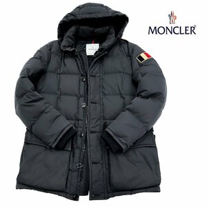 【1円/人気】モンクレール MONCLER メンズ モンセラット フード付 ダウンジャケット 国旗ワッペン アニメタグ グレー 1 コットン78% 35604