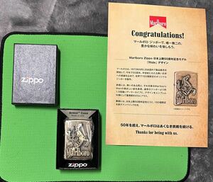 懸賞当選品　非売品　150個限定　マールボロ　オリジナル　ジッポー　ZIPPO 日本上陸50周年記念モデル　Ride デザイン　マルボロ marlbolo