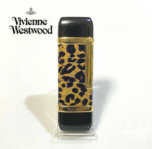 【未使用品】Vivienne Westwood ヴィヴィアン・ウエストウッド レオパード ライター ヒョウ柄 豹柄 ゴールド系 フリント式ガスライター