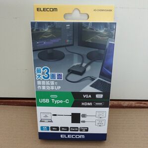 エレコム ドッキングステーション USB-C HDMI 変換 TYPE-C - HDMI & VGA (D-sub15ピン) 