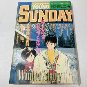 ヤングサンデー/YOUNG SUNDAY/1988年11月25日/No.22/昭和63/1ポンドの福音/アニメビデオ/完成記念誌上レビュー