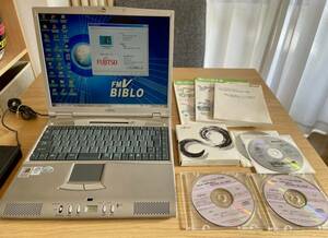 富士通 FMV-BIBLO NE3/500L FMVNE350L3 14.1インチXGA液晶/Windows98/PenIII500MHz/128MB/12GB/CD-ROM 中古品