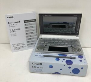 CASIO カシオ 電子辞書 EX-word エクスワード XD-D7600 ホワイト 231205SK440341