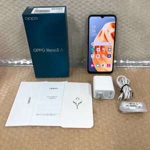 OPPO Reno3 CPH2013 128GB ブラック 利用制限 楽天モバイル ◯ Android アンドロイド スマホ 231109SK500075