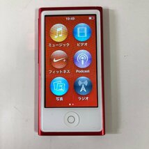 iPod nano 第7世代 16GB (PRODUCT RED) PKN72J/A 刻印有り 230426SK050354_画像2