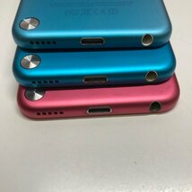 iPod touch 第5世代 32GB A1421 3台まとめ売り MD717J/A x２台 ブルー MC903J/A X1台 ピンク 221208PT010028_画像8