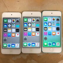 iPod touch 第5世代 A1421 3台まとめ売り /MGG52J 16GB シルバー/MD720J 32GB シルバー/MD717J 32GB ブルー/ 231020SK160428_画像1