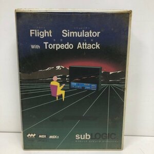 【ジャンク品】フライトシュミレーター Flight Simulator With Torpedo Attack (魚雷 攻撃) MSX ゲームソフト 動作未確認 231213SK060644