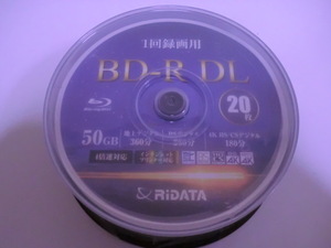 送料無料　新品　未開封 　RIDATA 　BD-R DL　20枚　 50GB 　4倍速 　インクジェットプリンター対応