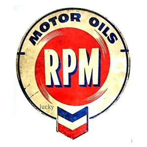 ヴィンテージ レトロ 転写 ステッカー 車 カッティングステッカー シール シート デカール RPM Motor Oils ガソリン オイル バイク 装飾