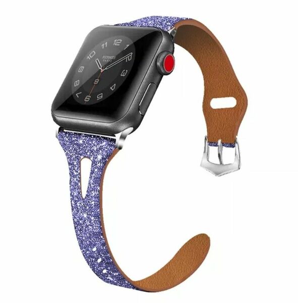 Apple Watch レザーバンド 38/40mm パープル