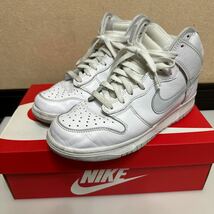 中古　27.0cm Nike Dunk High Pure Platinumナイキ ダンク ハイ ピュアプラチナム_画像1