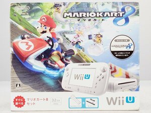 △【13】初期化済み Nintendo WiiU マリオカート8セット 同梱不可 1円スタート