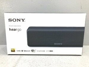 ○【2】ソニー SONY ワイヤレスポータブルスピーカー SRS-HG1/BM　Bluetooth Wi-Fi ハイレゾ h.ear go ブラック 同梱不可　1円スタート