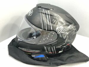 ◇ ジャンク品【インカム(B4FM)付き】SHOEI フルフェイスヘルメット GT-AirII 59cm Lサイズ インナーバイザー装備 同梱不可 1円スタート