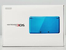 △【2】初期化済み Nintendo 3DS ライトブルー 任天堂 ニンテンドー 同梱不可 1円スタート_画像1