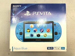 〇 【6】ジャンク 初期化済み PS VITA PCH-2000 アクアブルー 同梱不可 1円スタート