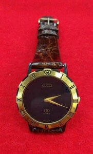 純正尾錠 稼働品 GUCCI 男性用 クオーツ稼働品 1208V6G