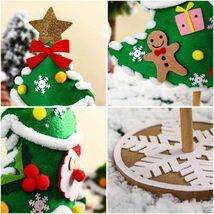 クリスマス 不織布クリスマスツリー 手作り DIY 不織布キット手作りキット ハンドメイド クリスマスツリー フェルト 壁_画像5