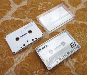 SONY製・Metal Masters ６０（６０分、未開封未使用と開封品２本 テープレコーダー音楽ウォークマンメタルラジオビデオSONYメタルマスター