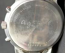 腕時計 Agnis B V654-6100 クロノグラフ クォーツ ストップウォッチ不良 アニエスベー_画像6