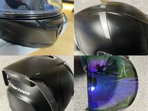 SHOEI X-Fourteen マットブラック M 57-58cm ミラーシールド・薄型チークパッド付 _画像10