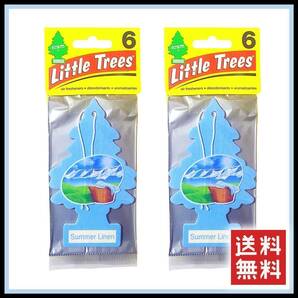 Little Trees Summer Linen リトルツリー サマーリネン 12枚セット  エアフレッシュナー 芳香剤 USDM 消臭剤 JDM エアフレ D561の画像2