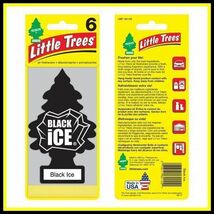 Little Trees Black Ice リトルツリー ブラックアイス 12枚セット 　　 エアフレッシュナー 芳香剤 USDM 消臭剤 JDM エアフレ D052_画像3