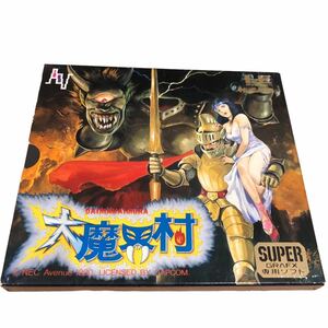 【661】SUPER GRAFX 専用ソフト 大魔界村 スーパーグラフィックス ゲームソフト NAPH-1008 NEC アベニュー 8M HuCARD PC エンジン 希少