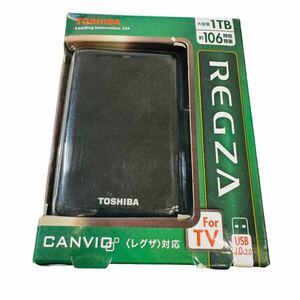 【722】東芝 TOSHIBA HDD ポータブルハードディスク CANVIO REGZA レグザ　USB3.0&2.0 1TB