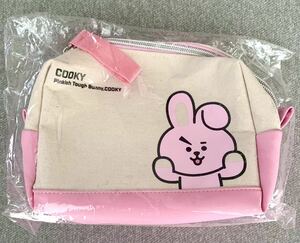 BT21 COOKY(ハート型の後姿 意外とムキムキ)のポーチ　(BTS JUNGKOOKジョングク) クッキーのポーチ end